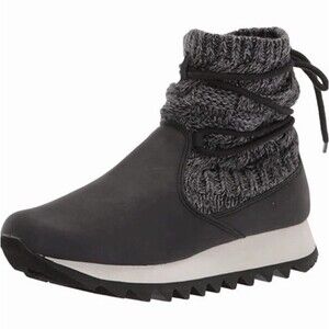 Merrell Women's Alpine Pull On Knit Black Snow Boots Size 7